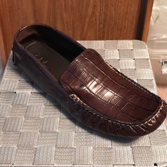 Cole Haan Crocodile Driving Loafers 